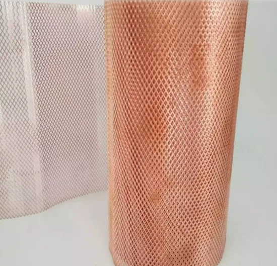 Feuille de titane expansée de maille de titane de batterie